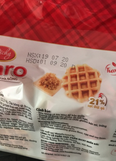 Bánh trứng tươi - chà bông karo Richy 156g