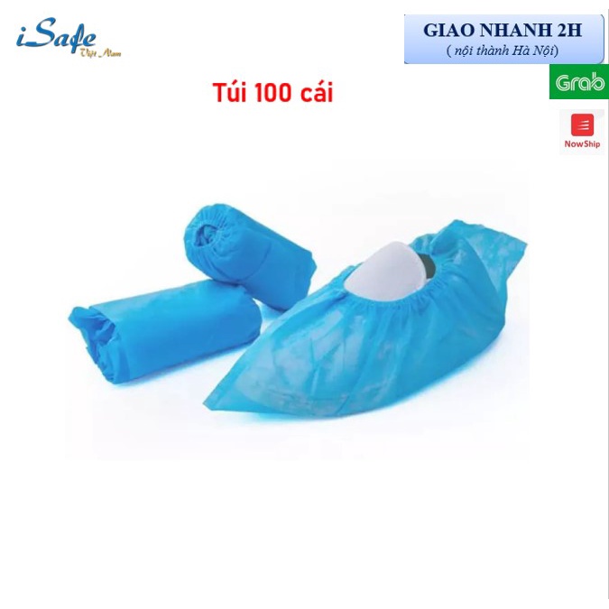 Bọc giày phòng sạch vải không dệt, Bao chân vải không dệt định lượng 25gram dùng trong lĩnh vực phòng sạch