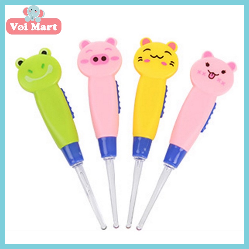 🐶🐻Đèn Lấy Ráy Tai, Ngoái Tai Cho Bé 3 Đầu Đèn Led Tiện Lợi Hình Thú Ngộ Nghĩnh Đáng Yêu