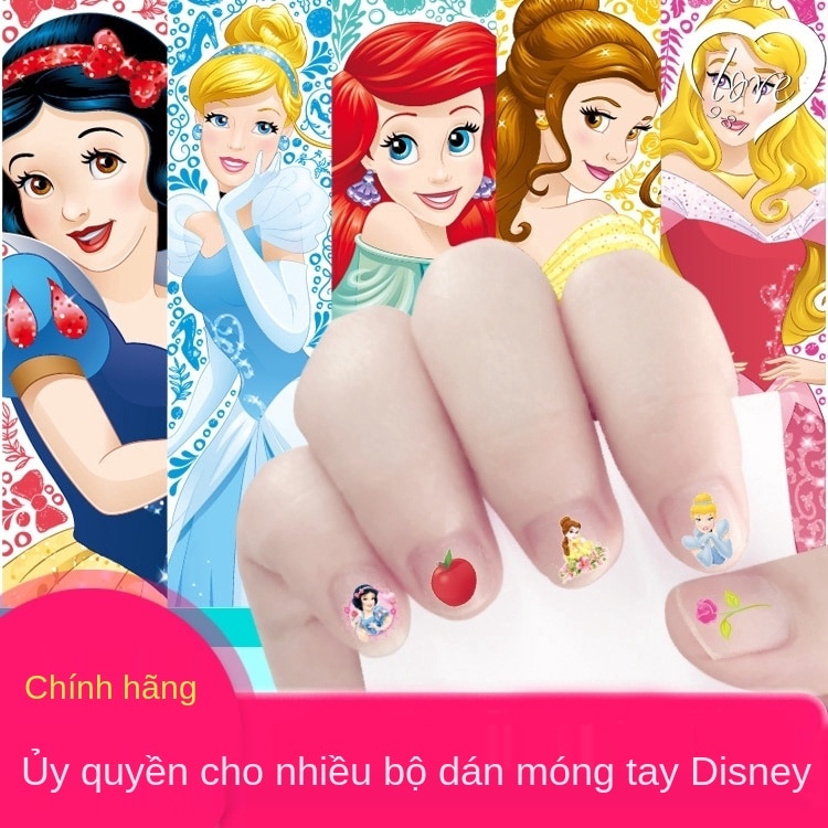 Nhãn Dán Trang Trí Móng Tay Hình Công Chúa Sophia /Bạch Tuyết Hoạt Hình Dễ Thương Cho Bé Gái