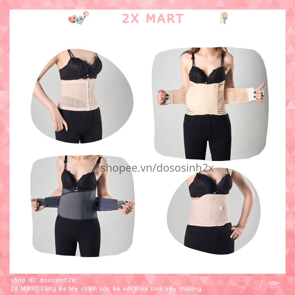 Đai nịt bụng giảm mỡ chống cuộn sau sinh gen định hình eo
