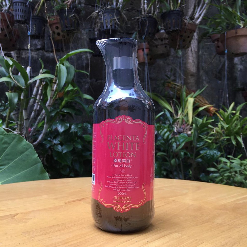 Lotion Dưỡng Thể Trắng Da Aishodo Placenta White Lotion For All Body Nhật Bản 480ml