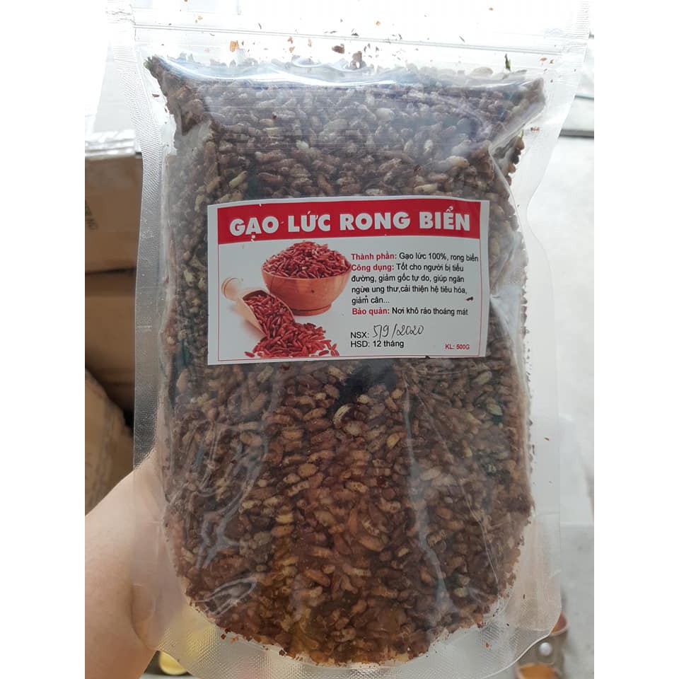 Gạo lứt sấy rong biển date mới