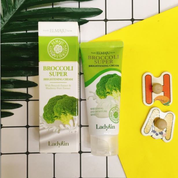Kem dưỡng trắng da Bông Cải Xanh Ladykin dưỡng da dưỡng ẩm trắng da phục hồi da [𝐓𝐚̣̆𝐧𝐠 𝐦𝐚́𝐲 𝐦𝐚𝐬𝐬𝐚𝐠𝐞𝐫 𝐦𝐚̣̆𝐭]