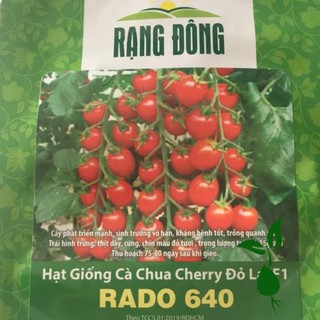 [Giống Sai Trái, Chịu Nhiệt] Hạt Giống Cà Chua Cherry Đỏ Lai F1