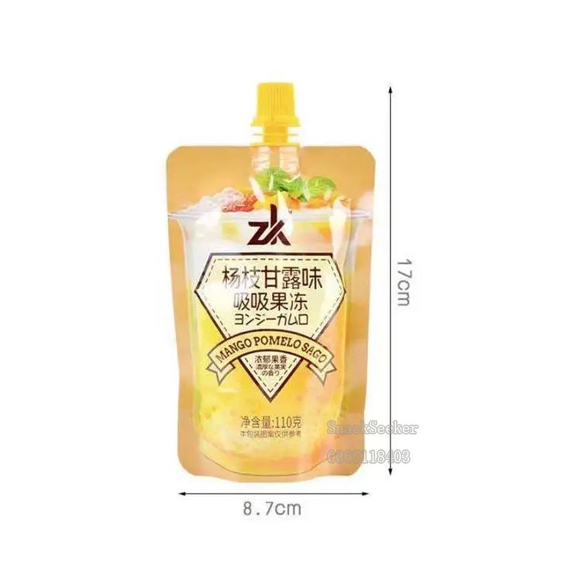 Thạch túi  trà sữa trân châu - MIAOFOOD - Đồ ăn Trung Quốc