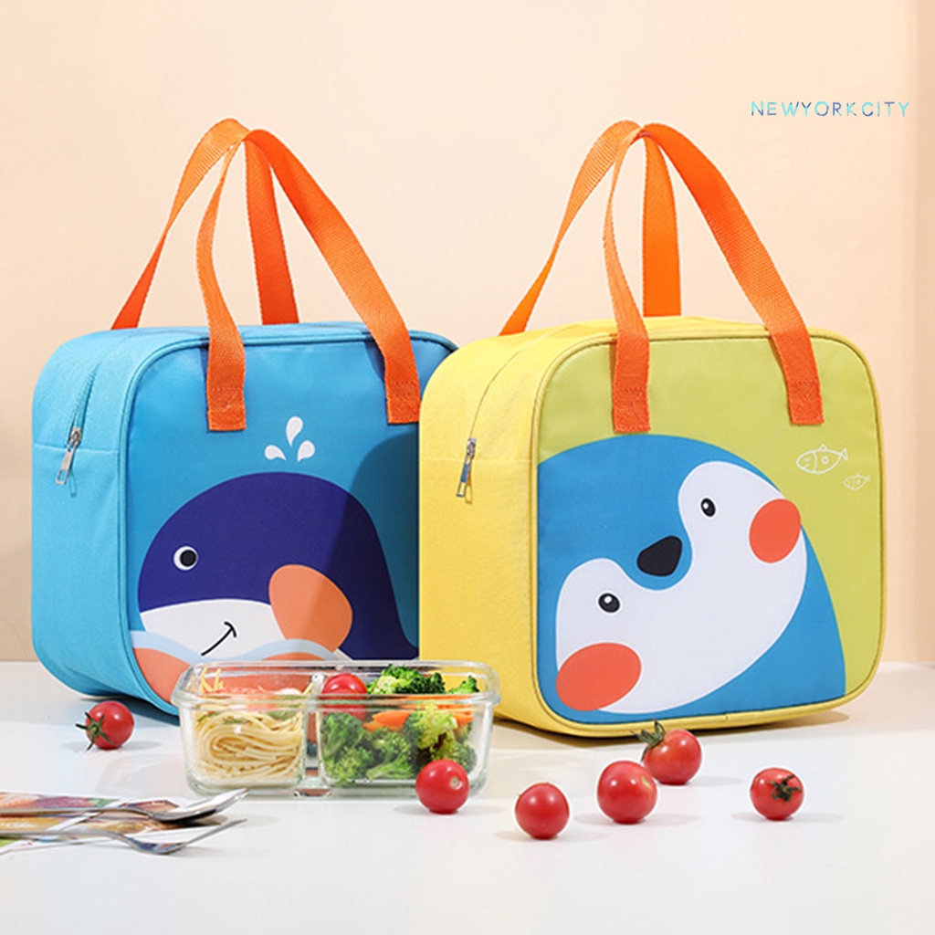 Túi Giữ Nhiệt Cỡ Lớn In Họa Tiết Động Vật Dễ Thương Tiện Dụng Cho Văn Phòng