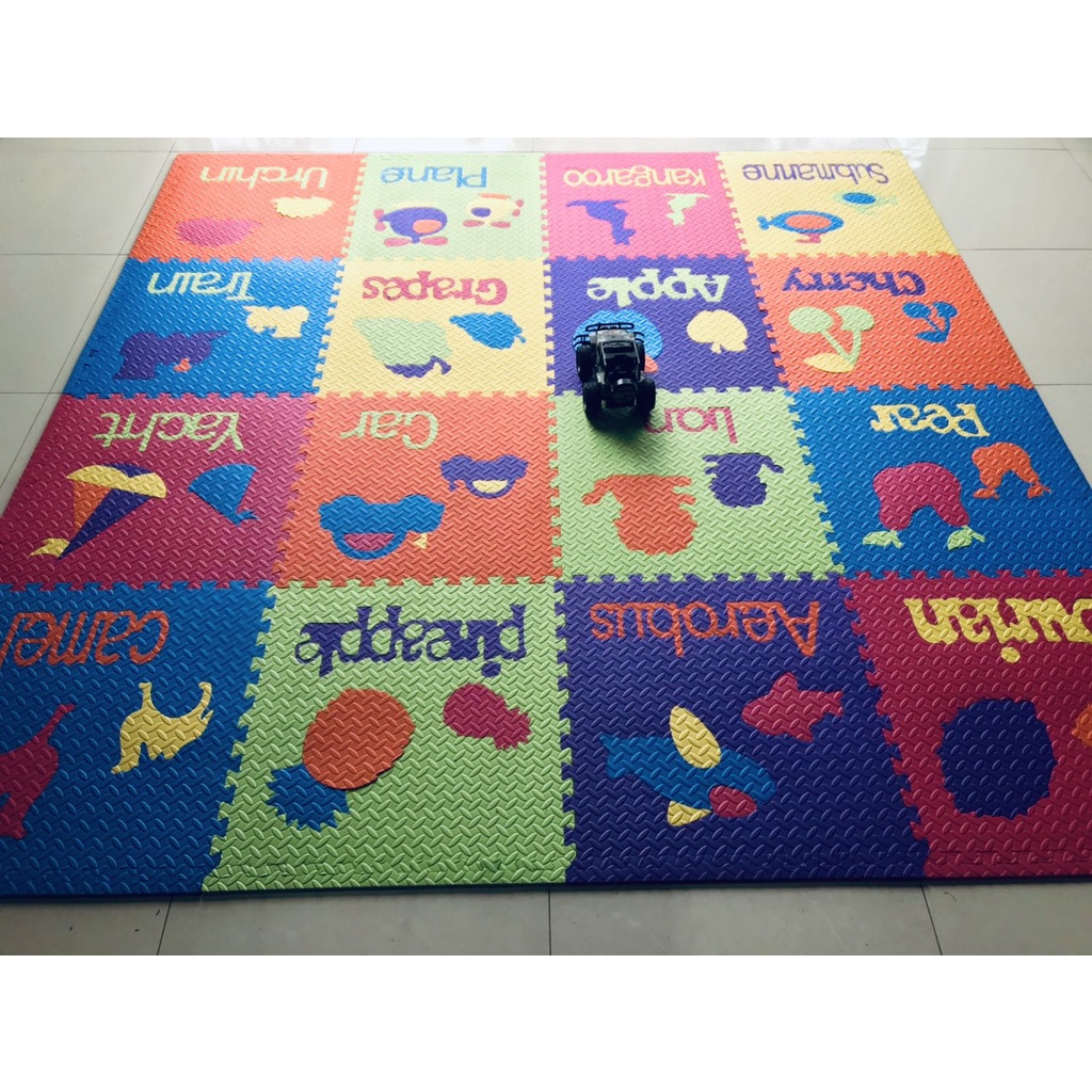 Thảm EVA - cao su ghép miếng 60x60x1 cm - không mùi độc hại - an toàn cho trẻ nhỏ