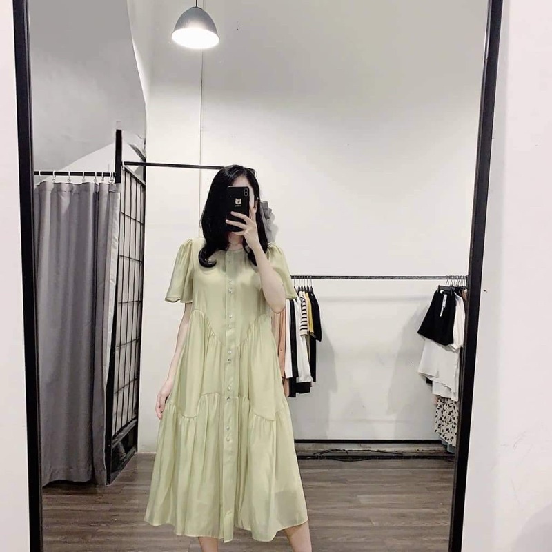 ĐẦM 2 lớp voan tơ cao cấp/ suông dài siêu mát/ chất sang trọng