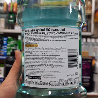 Nước súc miệng Listernine Cool Mint Zero Alcohol 750ml
