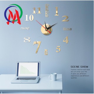 [Hàng hót giá rẻ] Đồng hồ dán tường