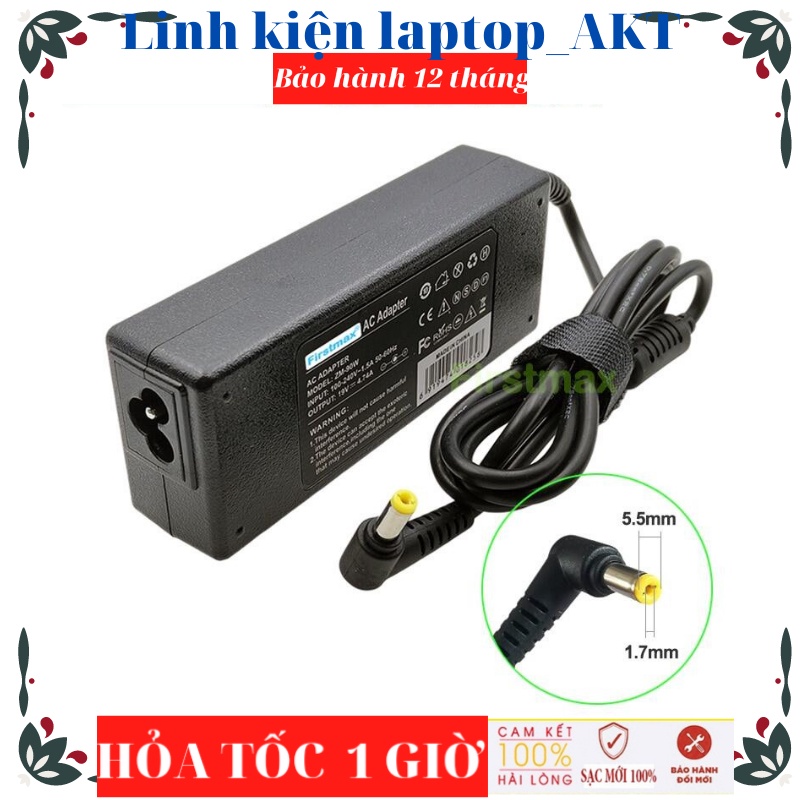 Sạc Laptop ACER 19V-4.74A-90W-ZIN chân thường Aspire 3020 5020 4530S 8460P 8470P 8560P 8760P 8470W 8540W 8570W