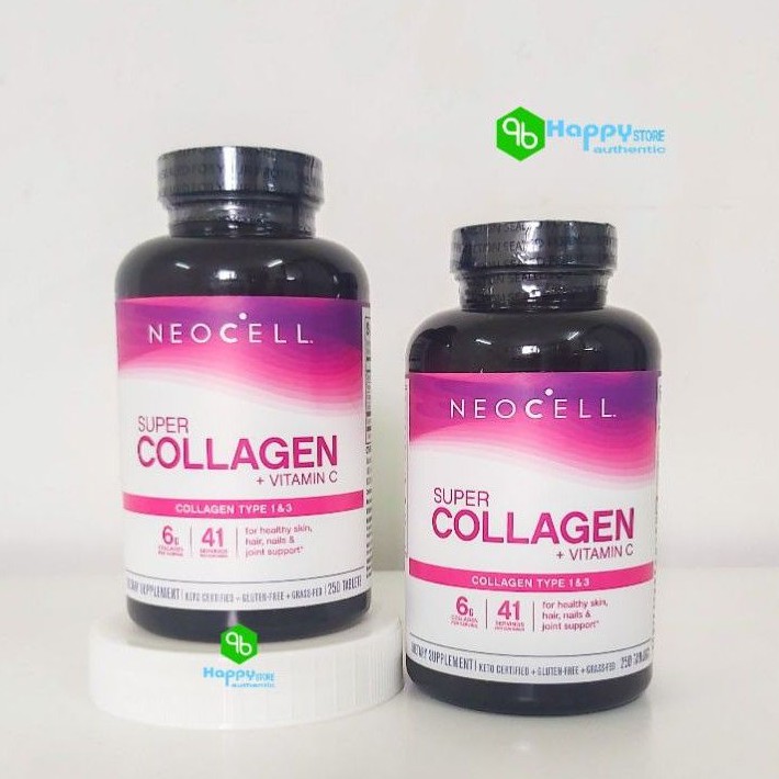 [Mã 77FMCGSALE giảm 8% đơn 500K] 💊💊 Viên Uống Bổ Sung Collgen +C Hỗ Trợ Đẹp Da Neocell 250v, Mỹ 💊💊 | BigBuy360 - bigbuy360.vn