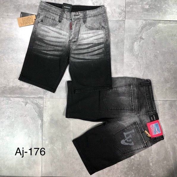 QUẦN SHORT JEAN NAM NGẮN NGỐ MẪU MỚI IN CHỮ TÚI SAU ĐẸP