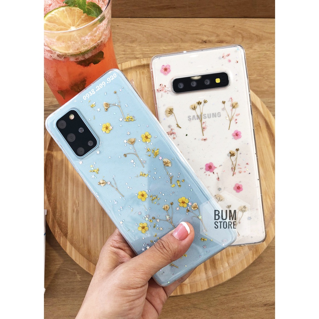 Ốp lưng dẻo hoa ép khô Samsung S10 plus / Note 9 / Note 10 / Note 10 Plus