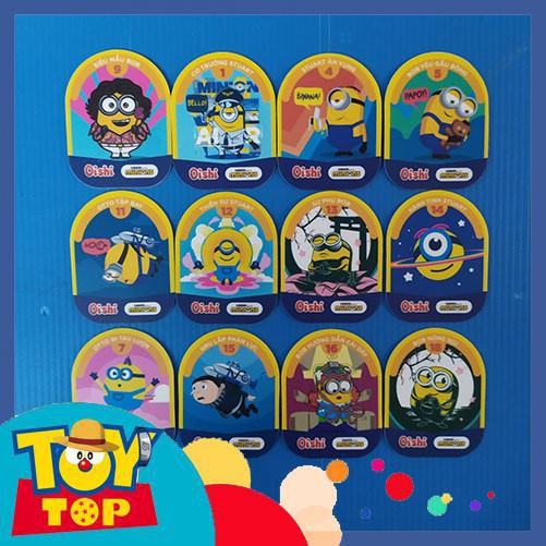 Thẻ bài Oishi Minions mùa bắp ngô ngọt : Thẻ đơn nhân vật minion 2nd không seal : Phân loại 1
