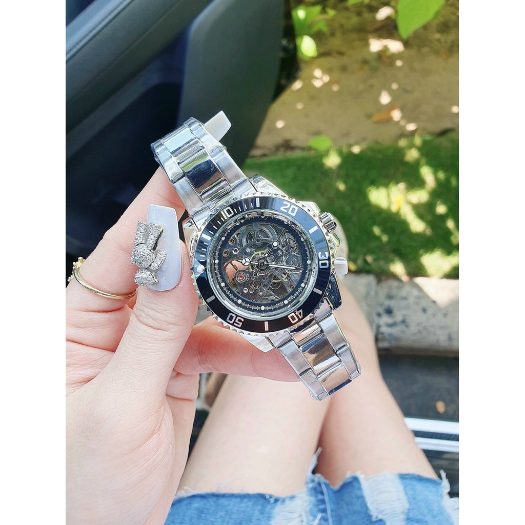 Đồng hồ cơ nam Rolex hở máy 42mm (BH 12 tháng)
