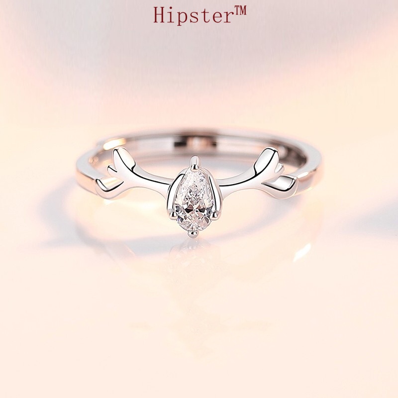 Nhẫn Đôi Mạ Bạc Phong Cách Âu Mỹ Cá Tính