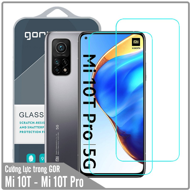 Bộ 2 Kính cường lực cho Xiaomi Mi 10T, 10T Pro, 10T Lite ,K30S trong suốt chính hãng GOR vát 2,5D ( 2 miếng)