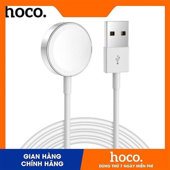 Đế Sạc Không Dây Apple Watch HOCO-CW16, Cáp Sạc Đồng Hồ Thông Minh Các Dòng Series 1/2/3/4/5 38mm,40mm,44mm