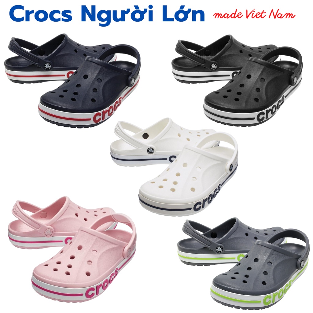 🔥"Hàng Việt Nam Xuất Khẩu"  Dép Crocs Baya Cho Người Lớn . Sản Phẩm Cao Cấp nhựa không mùi( tặng kèm