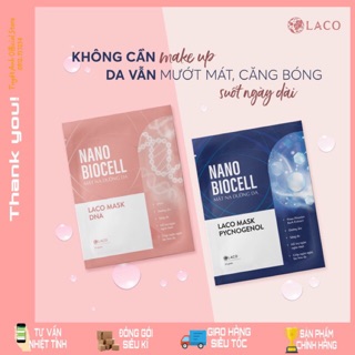 Mặt nạ dưỡng da sinh học♦️sét 6 miếng♦️ nano biocell laco♦️ 20 gram