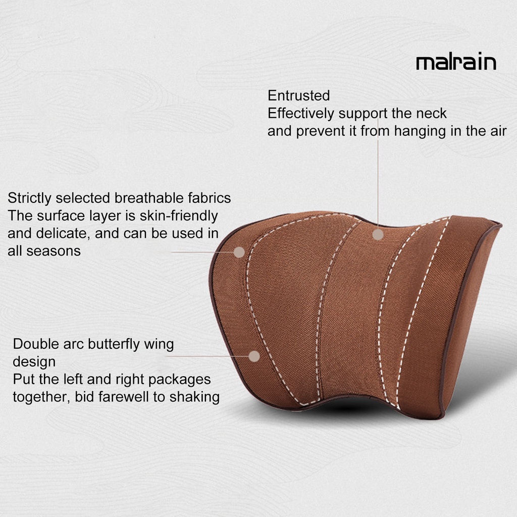 Gối Tựa Đầu Hình Chữ U 3D Bằng Cao Su Non Nảy Chậm Đa Năng Cho Xe Hơi