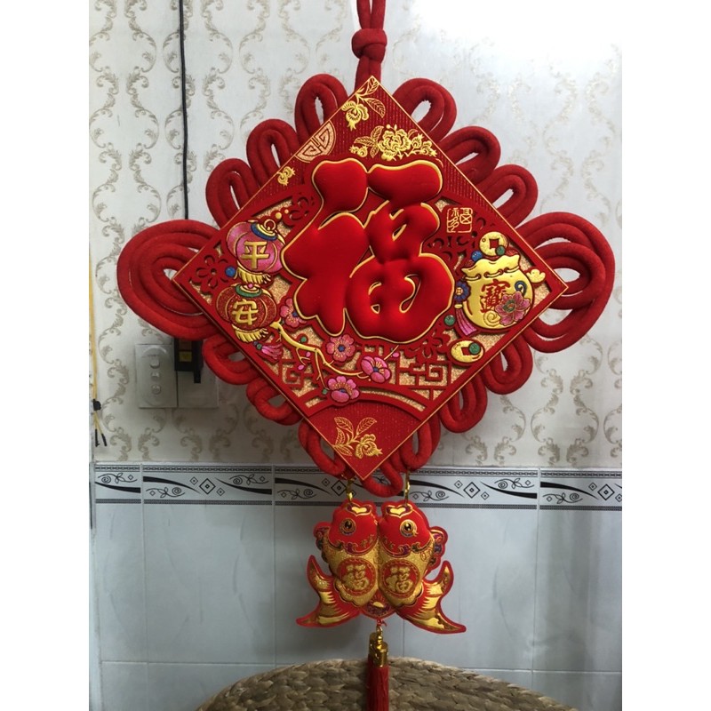 Liễn nhung đỏ trang trí tết