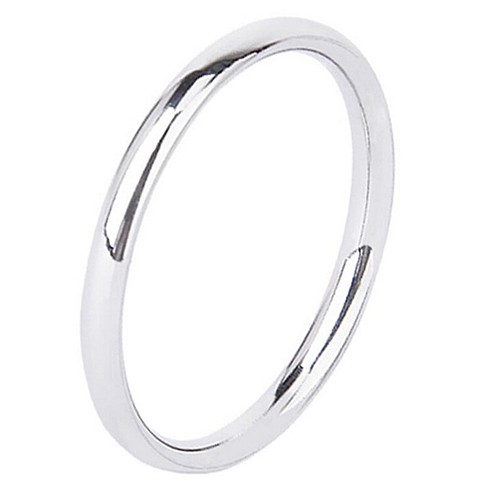 Nhẫn Cưới Rộng 2mm Bằng Thép Không Gỉ Thời Trang Cho Nam Và Nữ