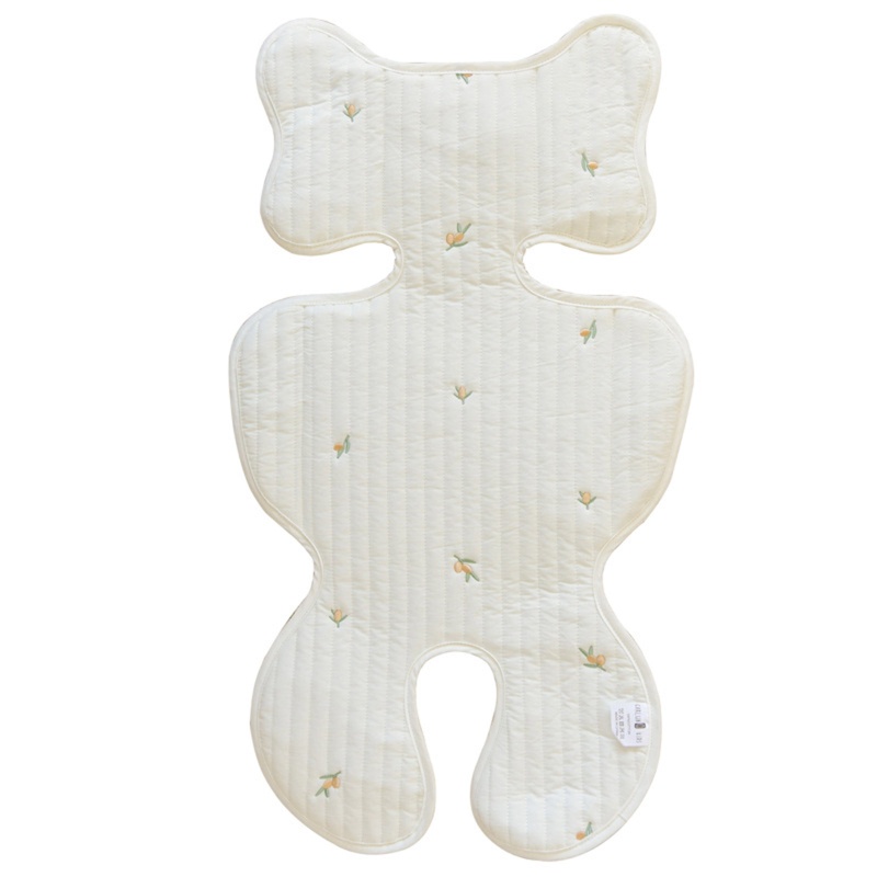 Đệm Lót Xe Đẩy Em Bé Chất Liệu Cotton Phối Lưới 3D Thoáng Khí Mềm Mại Tiện Dụng