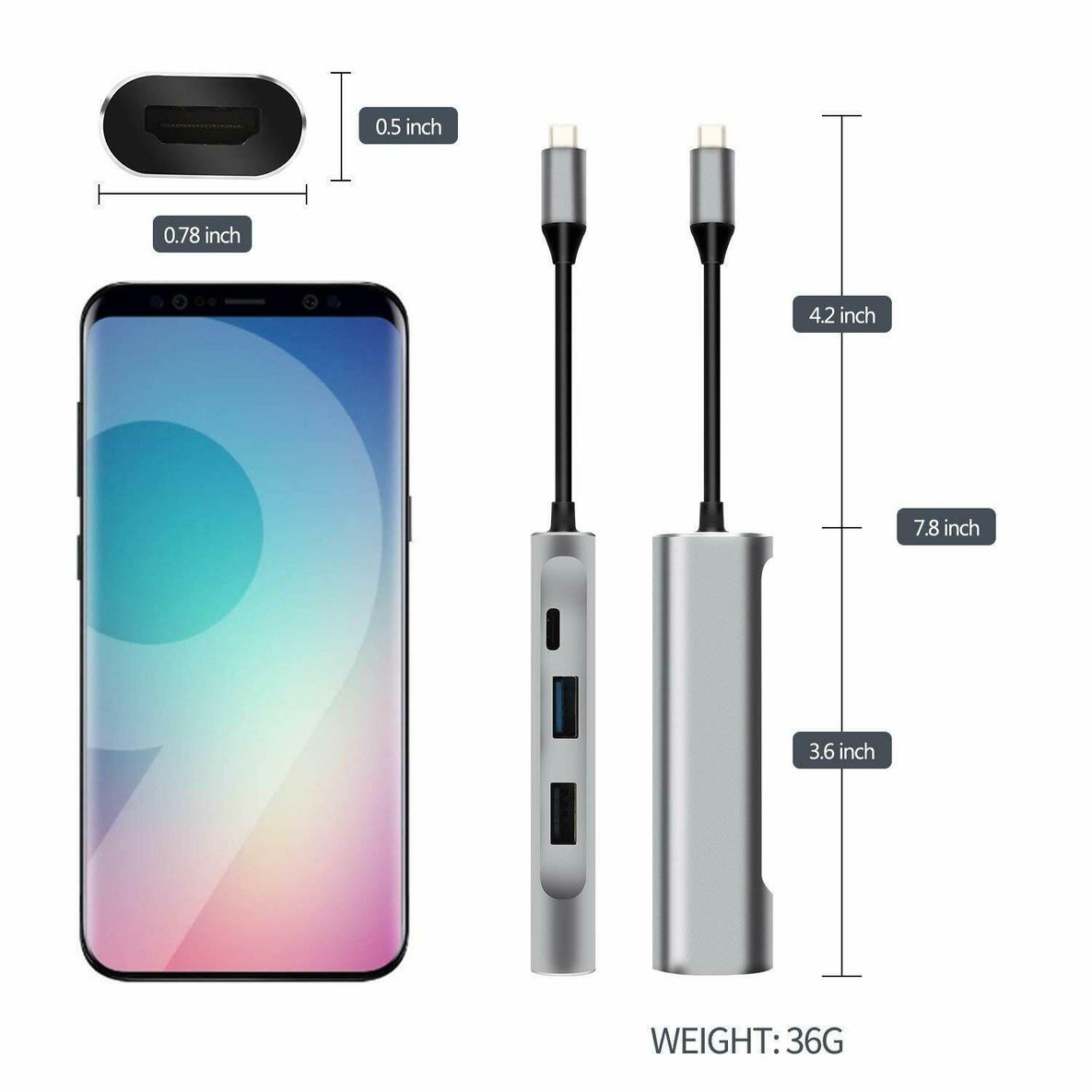 Bộ Chuyển Đổi Usb C Sang Hdmi Cho Samsung Dex Station Mhl Galaxy