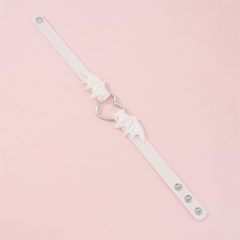 Vòng Cổ Choker Mặt Hình Cánh Trái Tim Phong Cách Harajuku
