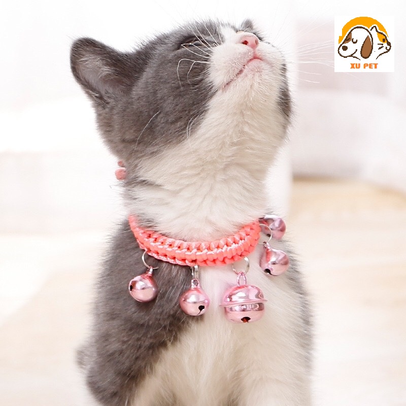 Vòng Cổ Cho Chó Mèo Chuông Lục Lạc Dễ Thương