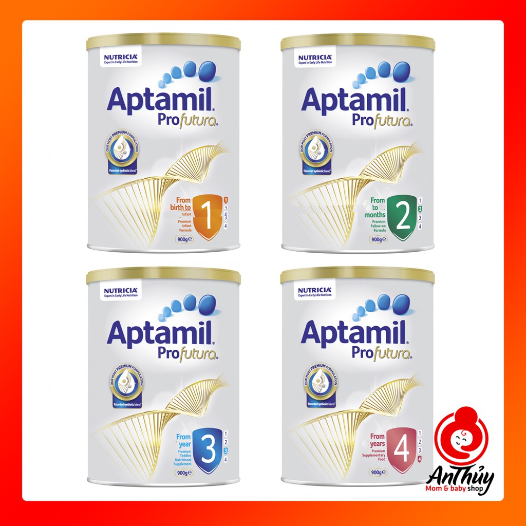 Sữa bột Aptamil Profutura Úc Số 1,2,3,4 (900G) Mẫu mới
