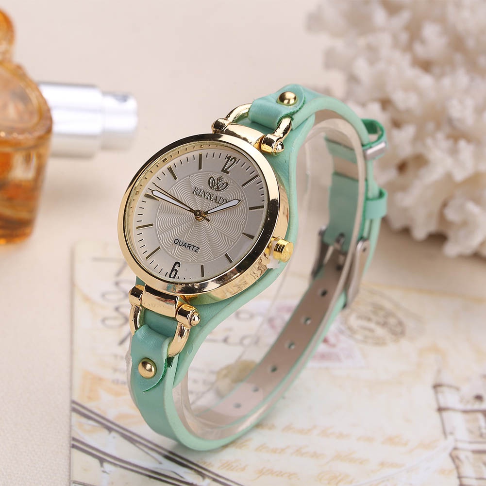 Đồng Hồ Đeo Tay Máy Quartz Mặt Vuông Nhỏ Thời Trang Cho Nữ