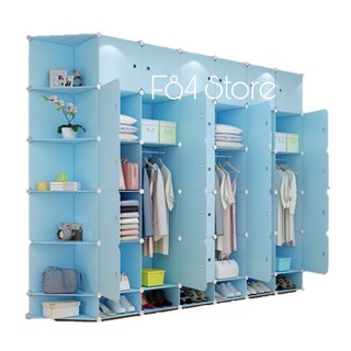 Tủ nhựa lắp ghép 42 Ô (7 ô giày và 1 cột xéo)