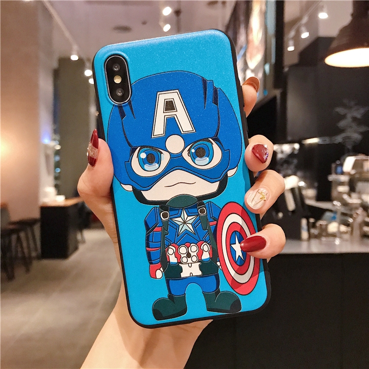 Ốp Điện Thoại Silicon Mềm Hình Iron Man Batman Cho Samsung Galaxy S7 Edge S8 S9 S10 Plus S10 Lite S10e