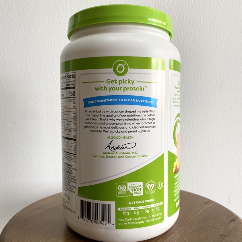 Bột đạm thực vật hữu cơ Orgain Organic Protein powder vị vanilla 920g order US by air