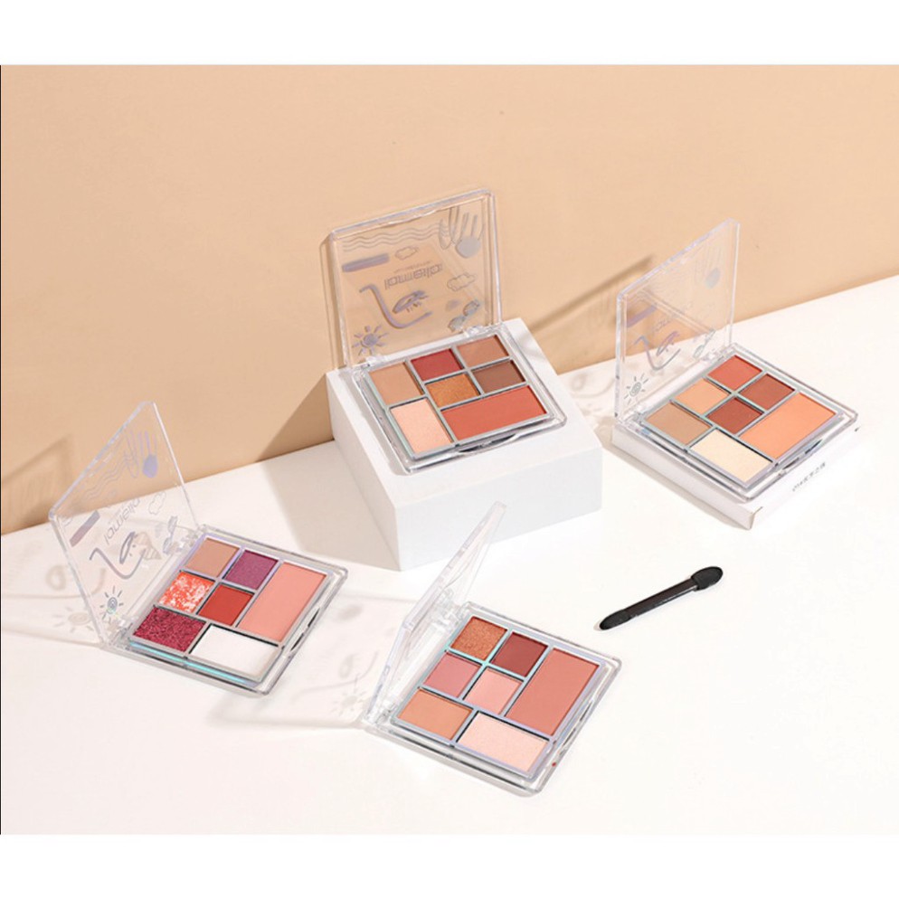 Phấn Mắt 7 Ô Nội Địa Trung Chính Hãng Lameila Thành Phố Biển Trời 5082 EYESHADOW LPM4