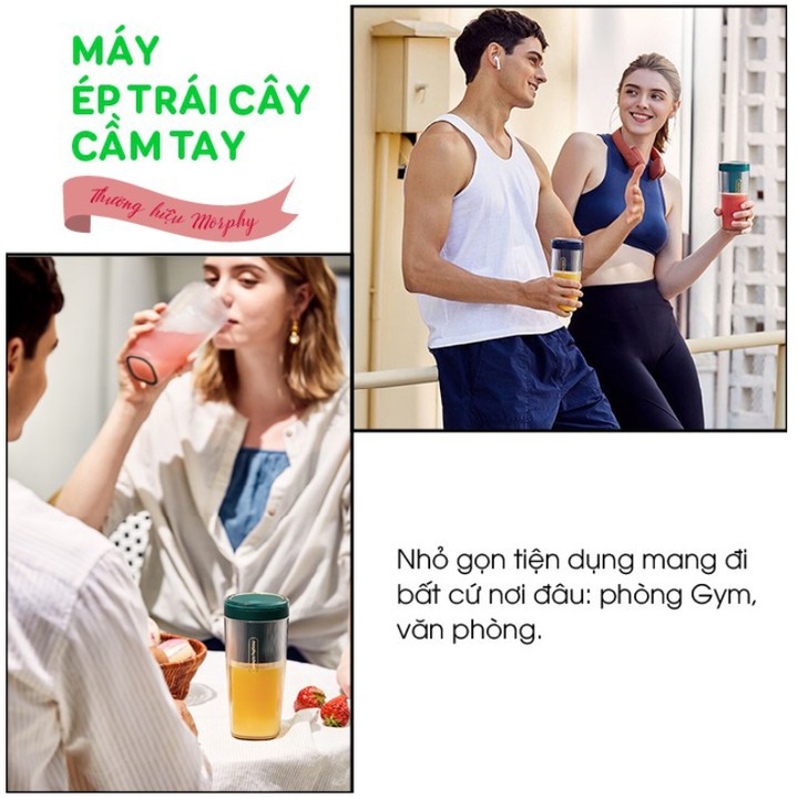 Máy xay sinh tố dang cốc cầm tay Morphy Richards MR9800 xay mọi lúc mọi nơi - Dung tích 300ml - Công suất 50W