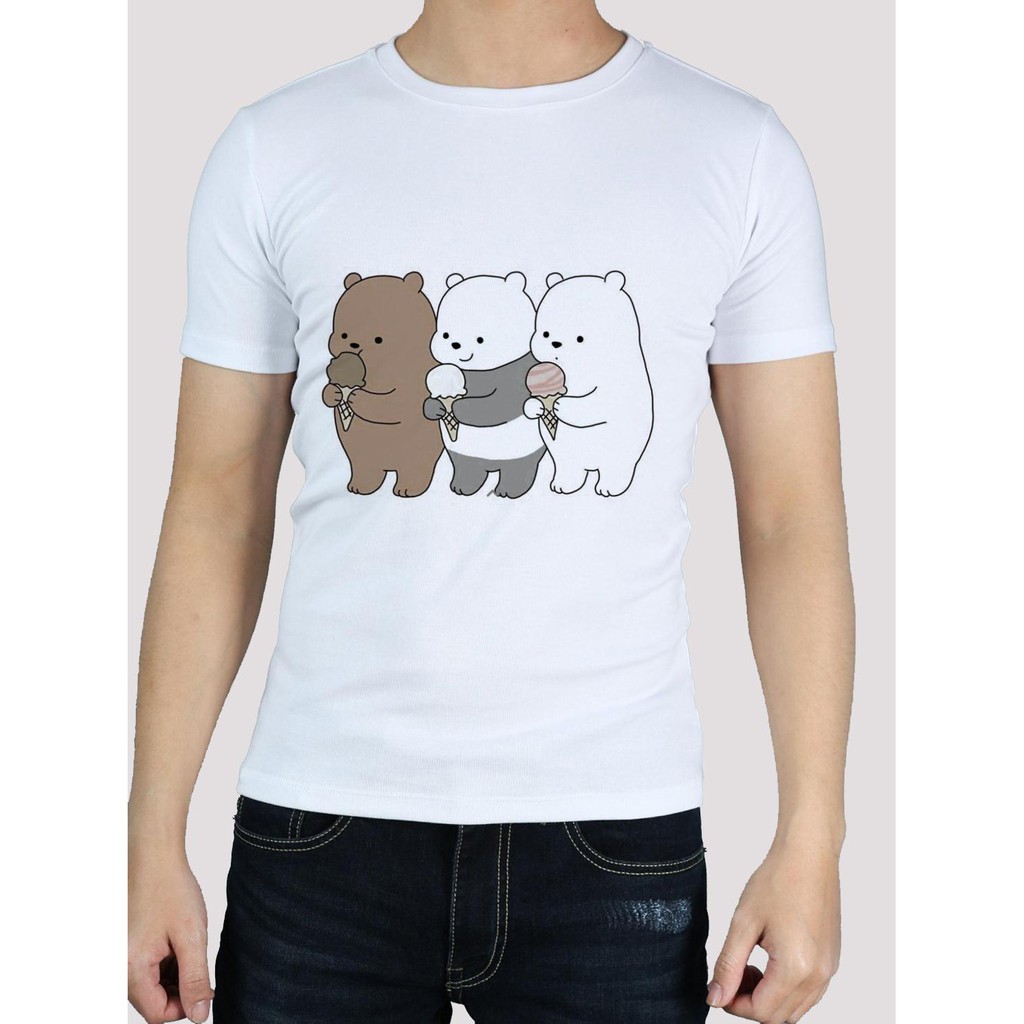 ÁO THUN NAM NỮ AT2428 THÚ CƯNG 3 CHÚ GẤU THỜI TRANG AOMI unisex PHONG CÁCH CÁ TÍNH ĐẸP