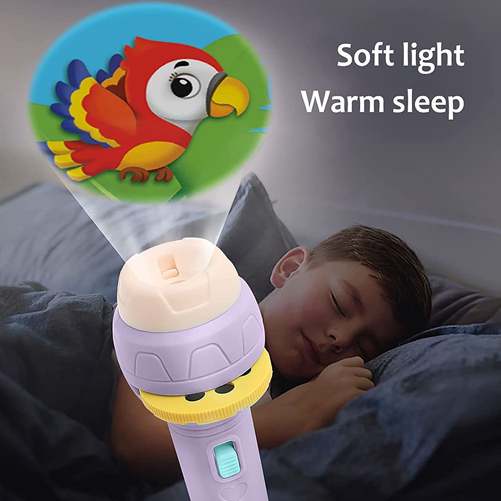 Đồ chơi đèn pin chiếu hình hoạt hình cho bé