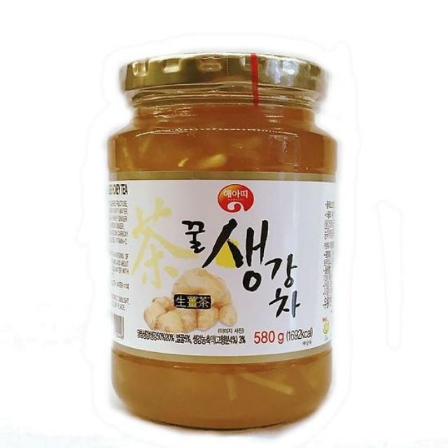 Mật ong Gừng Hàn Quốc lọ 1kg/ Mật ong Gừng Hàn Quốc lọ 580g