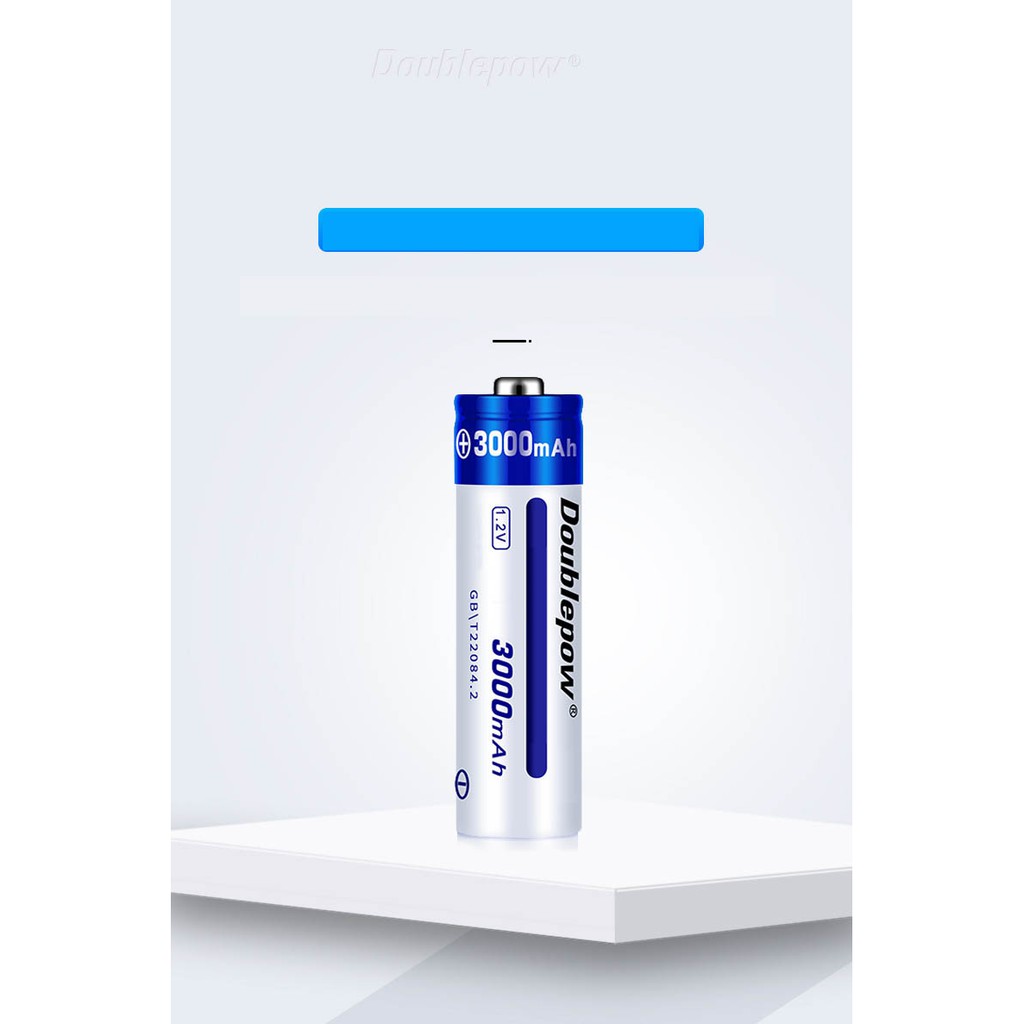 Pin sạc AA dung lượng cao 3000mAh Doublepow