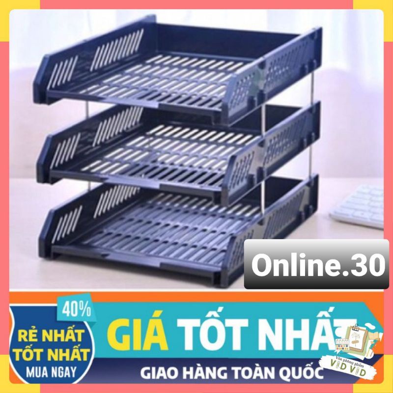 khay đựng tài liệu nhựa cao cấp TCT, giá đựng hồ sơ tài liệu văn phòng