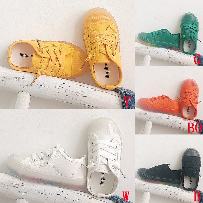 Giày thể thao vải canvas phong cách Hàn Quốc thời trang dành cho trẻ em