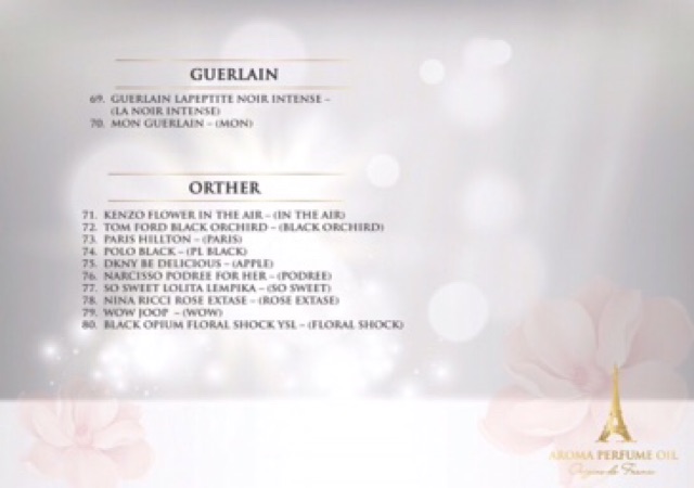 TINH DẦU NƯỚC HOA AROMA PHÁP 12ML | BigBuy360 - bigbuy360.vn