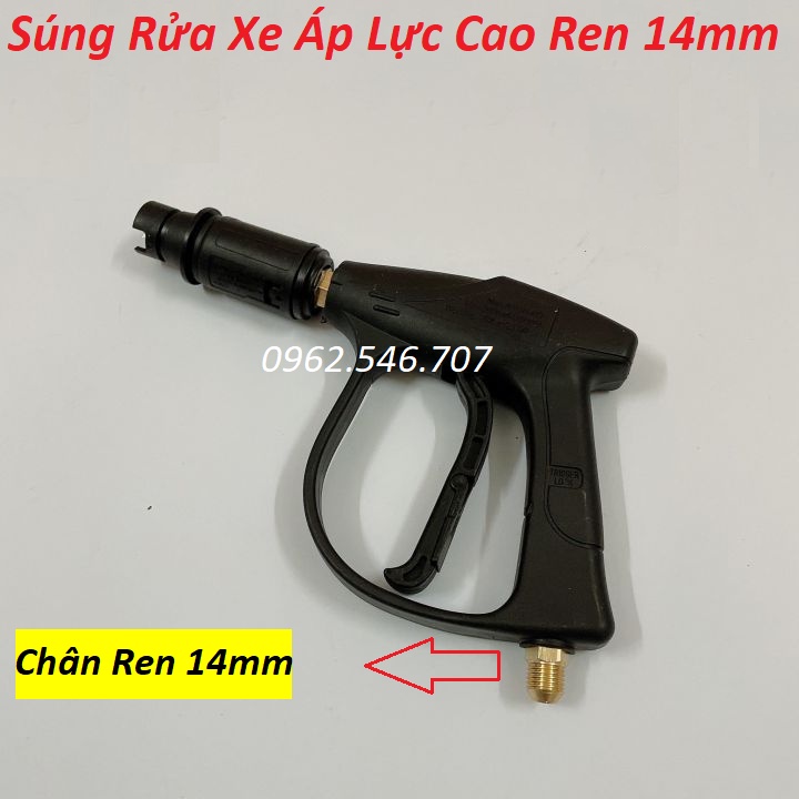 Súng xịt - súng rửa xe áp lực cao mini cho máy xịt rửa áp lực cao vòi rửa xe áp lực ren 22mm 14mm