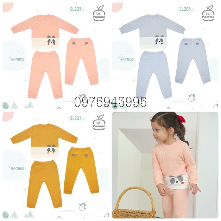Bộ dài tay bé gái ba chú cừu hãng La Pomme