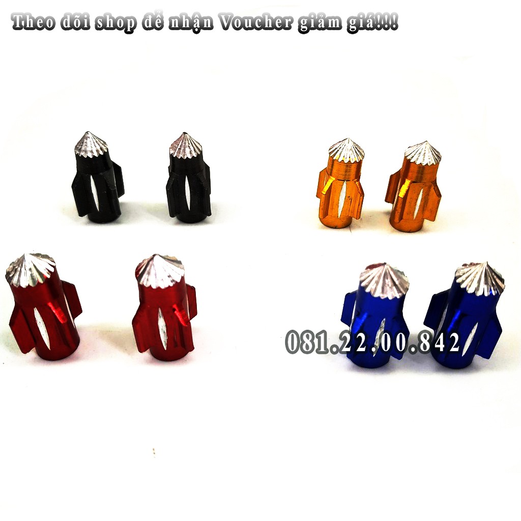 Ốc van xe máy hình tên lửa